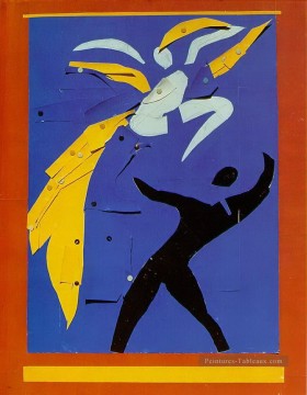 Henri Matisse œuvres - Deux danseurs Étude pour le Rouge et Noir 1938 fauvisme abstrait Henri Matisse